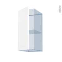 LUPI Blanc - Kit Rénovation 18 - Meuble haut ouvrant H70  - 1 porte - L30 x H70 x P37.5 cm