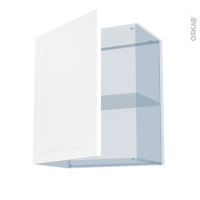 LUPI Blanc - Kit Rénovation 18 - Meuble haut ouvrant H70  - 1 porte - L60 x H70 x P37.5 cm