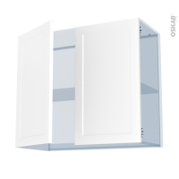 LUPI Blanc - Kit Rénovation 18 - Meuble haut ouvrant H70  - 2 portes - L80xH70xP37.5 cm