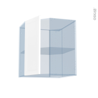 LUPI Blanc - Kit Rénovation 18 - Meuble angle haut - 1 porte N°77 L32 - L60 x H70 x P37.5 cm