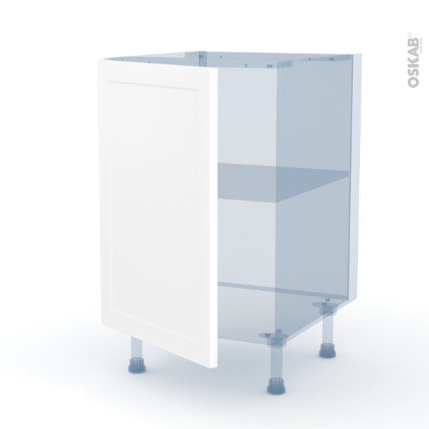 LUPI Blanc Kit Rénovation 18 <br />Meuble sous-évier , 1 porte, L50 x H70 x P60 cm 