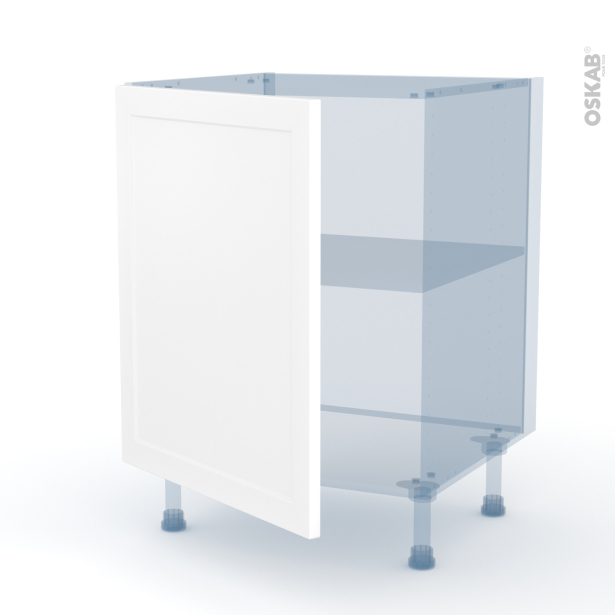 LUPI Blanc Kit Rénovation 18 <br />Meuble sous-évier , 1 porte, L60 x H70 x P60 cm 