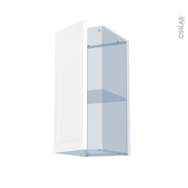 LUPI Blanc Kit Rénovation 18 <br />Meuble haut ouvrant H70 , 1 porte, L30 x H70 x P37.5 cm 