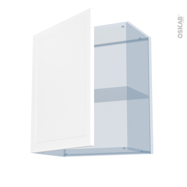 LUPI Blanc Kit Rénovation 18 <br />Meuble haut ouvrant H70 , 1 porte, L60 x H70 x P37.5 cm 