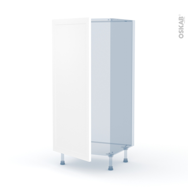 LUPI Blanc Kit Rénovation 18 <br />Armoire frigo N°27 , 1 porte, L60 x H125 x P60 cm 