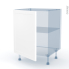 #LUPI Blanc Kit Rénovation 18 <br />Meuble sous-évier , 1 porte, L60 x H70 x P60 cm 