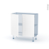 #LUPI Blanc Kit Rénovation 18 <br />Meuble bas prof.37 , 2 portes, L80 x H70 x P37.5 cm 
