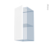 #LUPI Blanc Kit Rénovation 18 <br />Meuble haut ouvrant H70 , 1 porte, L30 x H70 x P37.5 cm 