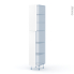 #LUPI Blanc Kit Rénovation 18 <br />Armoire étagère N°2326 , 2 portes, L40 x H217 x P60 cm 