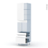 #LUPI Blanc Kit Rénovation 18 <br />Colonne Four N°2459 , 1 porte 3 tiroirs, L60 x H217 x P60 cm 