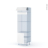 #LUPI Blanc Kit Rénovation 18 <br />Colonne Four+MO 45 N°516 , 1 abattant 1 porte, L60 x H195 x P60 cm 