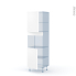 #LUPI Blanc Kit Rénovation 18 <br />Colonne Four niche 45 N°2121 , 2 portes, L60 x H195 x P60 cm 