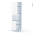 #LUPI Blanc Kit Rénovation 18 <br />Colonne Four niche 45 N°2421 , 2 portes, L60 x H217 x P60 cm 