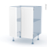 #LUPI Blanc Kit Rénovation 18 <br />Meuble bas cuisine, 2 portes, L60 x H70 x P60 cm 