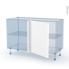 #LUPI Blanc Kit Rénovation 18 <br />Meuble angle bas, 1 porte N°21 L60, L120 x H70 x P60 cm 