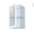 #LUPI Blanc Kit Rénovation 18 <br />Meuble haut vitré cuisine, 1 porte, L40 x H70 x P37.5 cm 