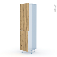 OKA Chêne - Kit Rénovation 18 - Armoire frigo N°2724 - 2 portes - L60 x H217 x P60 cm