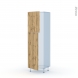 OKA Chêne - Kit Rénovation 18 - Armoire frigo N°2721  - 2 portes - L60xH195xP60