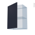 #TIA Bleu nuit Kit Rénovation 18 <br />Meuble haut ouvrant H70 , 1 porte, L50 x H70 x P37,5 cm 