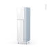 #IPOMA Blanc brillant Kit Rénovation 18 <br />Armoire frigo N°2721 , 2 portes, L60xH195xP60 