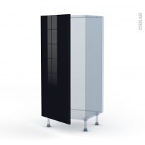 KERIA Noir - Kit Rénovation 18 - Armoire frigo N°27  - 1 porte - L60xH125xP60