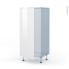 #IPOMA Blanc brillant Kit Rénovation 18 <br />Armoire frigo N°27, 1 porte, L60 x H125 x P60 cm 