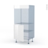 #IPOMA Blanc brillant Kit Rénovation 18 <br />Colonne Four N°16 , 1 porte, L60xH125xP60 