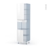 #IPOMA Blanc brillant Kit Rénovation 18 <br />Colonne Four niche 45 N°2421, 2 portes, L60 x H217 x P60 cm 