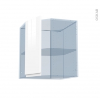 IPOMA Blanc brillant - Kit Rénovation 18 - Meuble angle haut - 1 porte N°77 L32 - L60xH70xP37,5