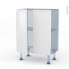 #IPOMA Blanc brillant Kit Rénovation 18 <br />Meuble bas prof.37, 2 portes, L60 x H70 x P37,5 cm 