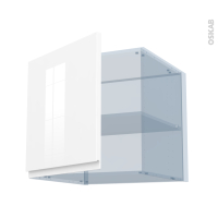 IPOMA Blanc brillant - Kit Rénovation 18 - Meuble haut ouvrant H57 - 1 porte - L60xH57xP60