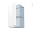 #IPOMA Blanc brillant Kit Rénovation 18 <br />Meuble haut ouvrant H70 , 1 porte, L40xH70xP37,5 