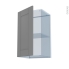 #FILIPEN Gris Kit Rénovation 18 <br />Meuble haut ouvrant H70 , 1 porte, L40xH70xP37,5 