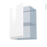 #IPOMA Blanc brillant Kit Rénovation 18 <br />Meuble haut ouvrant H70, 1 porte, L50 x H70 x P37,5 cm 