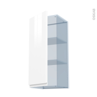 IPOMA Blanc brillant - Kit Rénovation 18 - Meuble haut ouvrant H92  - 1 porte - L40xH92xP37,5