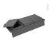 #Rangement 3 boîtes Avec couvercle <br />Pour meuble prof 50 cm, HAKEO 