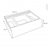 #Rangement 3 bacs Pour meuble prof 50 cm <br />HAKEO 