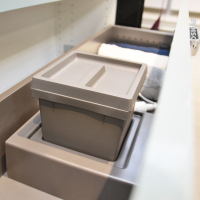 Kit poubelle tiroir bas - Pour meuble prof 40 cm - HAKEO