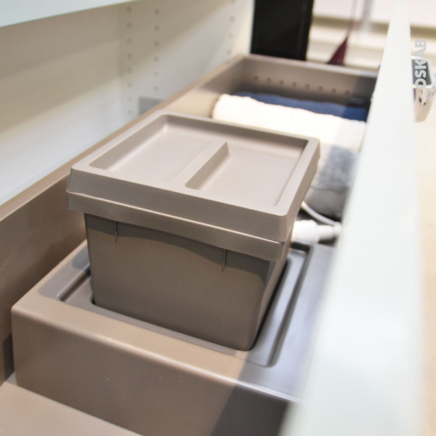 Kit poubelle tiroir bas Pour meuble prof 40 cm <br />HAKEO 