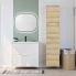 #Meuble de salle de bains Sous vasque <br />ALPA Blanc, 2 tiroirs, Côtés blanc brillant, L80 x H70 x P40 cm 