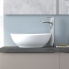 #Vasque salle de bains OVALIS <br />A poser, Céramique blanche brillante, Ovale 