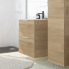 #Meuble de salle de bains Plan vasque NEMA <br />HOSTA Chêne prestige, 2 tiroirs, Côtés décors, L80.5 x H71.5 x P50,6 cm 