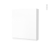 #Armoire de toilette Rangement haut <br />IPOMA Blanc mat, 1 porte, Côtés blancs, L60 x H70 x P17 cm 