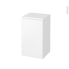 #Meuble de salle de bains - Rangement bas - IPOMA Blanc mat - 1 porte - L40 x H70 x P37 cm