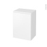 #Meuble de salle de bains Rangement bas <br />IPOMA Blanc mat, 1 porte, L50 x H70 x P37 cm 