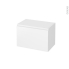 #Meuble de salle de bains - Rangement bas - IPOMA Blanc mat - 1 porte - L60 x H41 x P37 cm