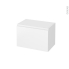 #Meuble de salle de bains - Rangement bas - IPOMA Blanc mat - 1 tiroir - L60 x H41 x P37 cm