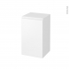 Meuble de salle de bains - Rangement bas - IPOMA Blanc mat - 1 porte - L40 x H70 x P37 cm