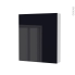 #Armoire de toilette - Rangement haut - KERIA Noir - 1 porte - Côtés blancs - L60 x H70 x P17 cm
