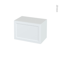 Meuble de salle de bains - Rangement bas - LUPI Blanc - 1 porte - L60 x H41 x P37 cm